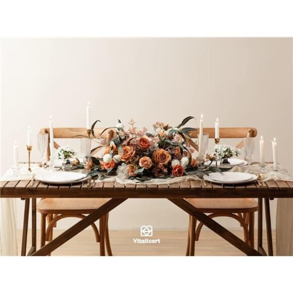 Cheesecloth Table Runner 10ft Gauze Boho Rustic Ivory White Cream - Picture 4 of 7